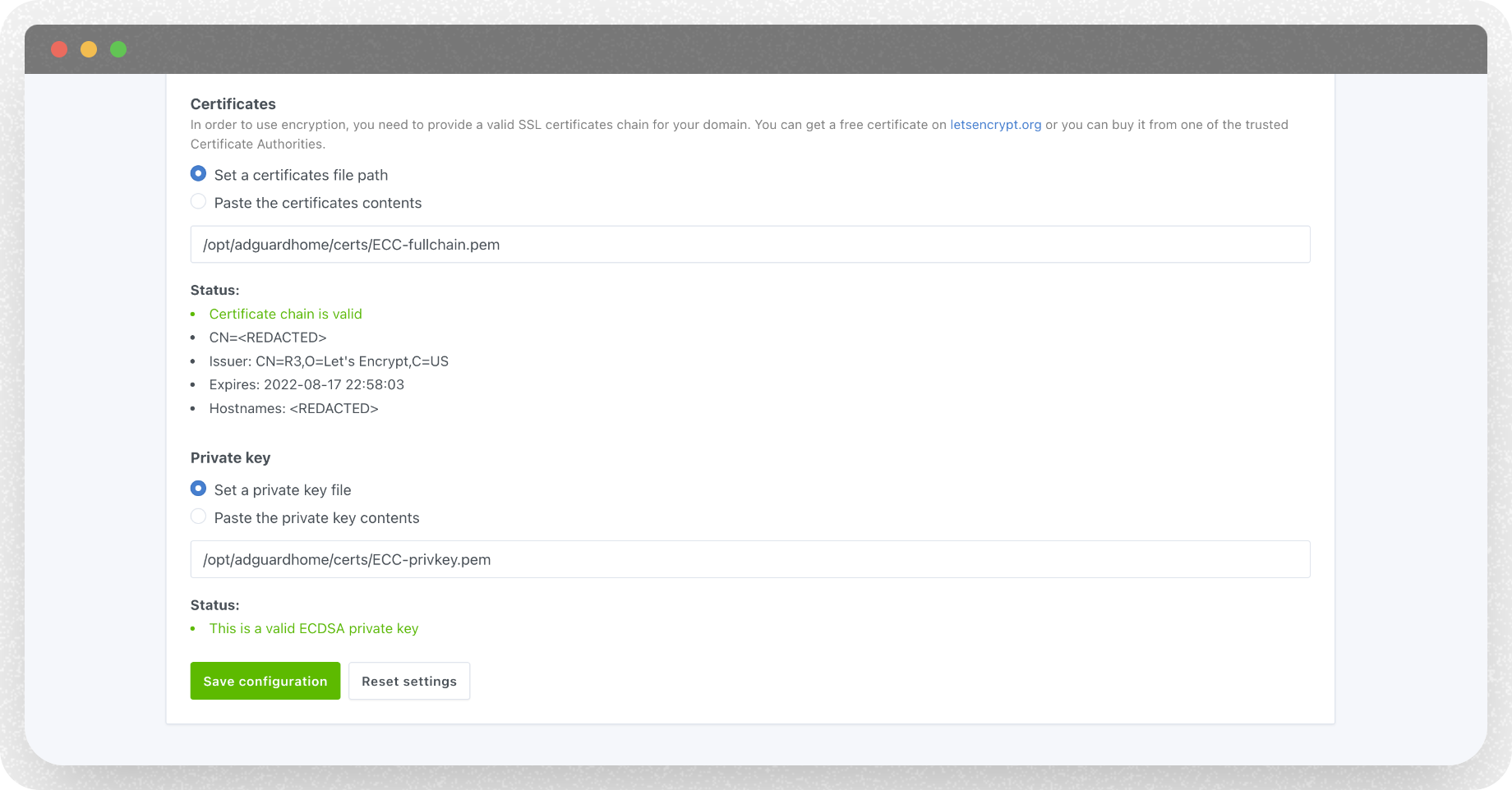 Synology: Sharing Certs